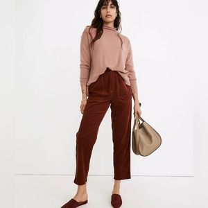 Madewell Tapered Huston Pull-On Crop Pants XS
